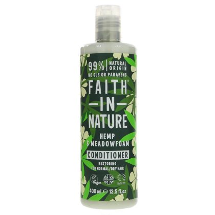 Faith in Nature Kondicionieris Kaņepes un baltā limante normāliem un bojātiem matiem 400ml x 6