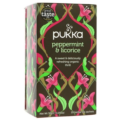 Pukka Tēja Piparmētra un lakrica (20 maisiņi) x 4